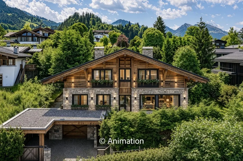 KITZIMMO-Baugrundstück mit Altbestand in Toplage auf der Bichlalm - Immobilien Kitzbühel-1