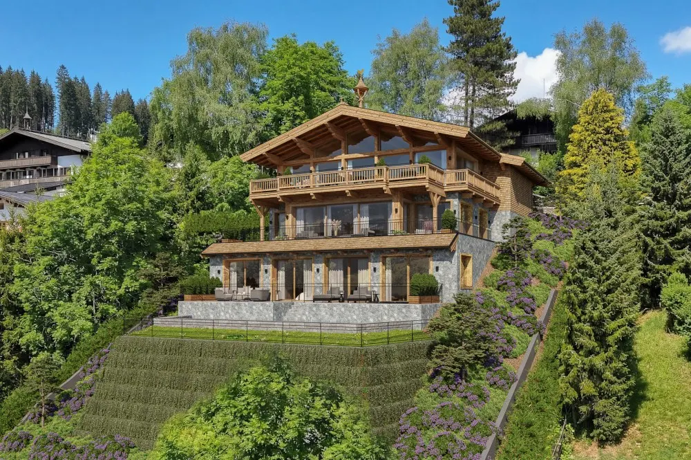KITZIMMO-Luxusvilla in einzigartiger Toplage am Lebenberg kaufen - Immobilien Kitzbühel.