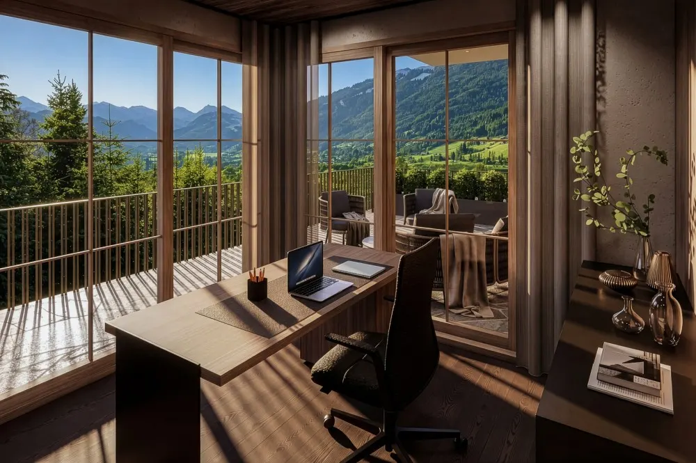 KITZIMMO-Grundstück mit Baugenehmigung in einzigartiger Toplage am Lebenberg - Immobilien Kitzbühel.