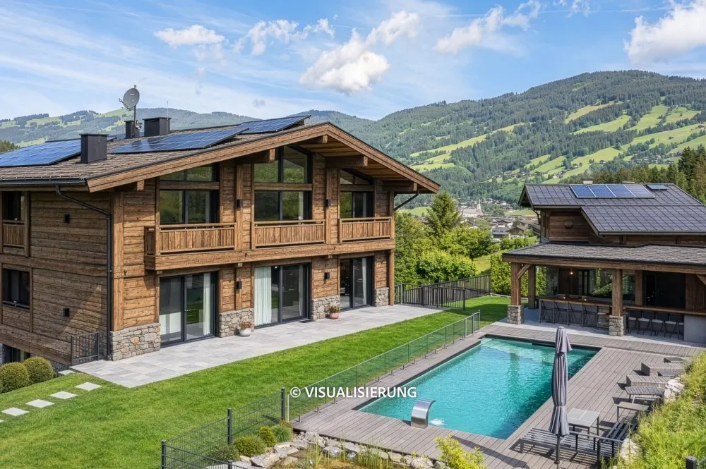 KITZIMMO-Luxusvilla mit Freizeitwohnsitz kaufen - Immobilien Kirchberg in Tirol.