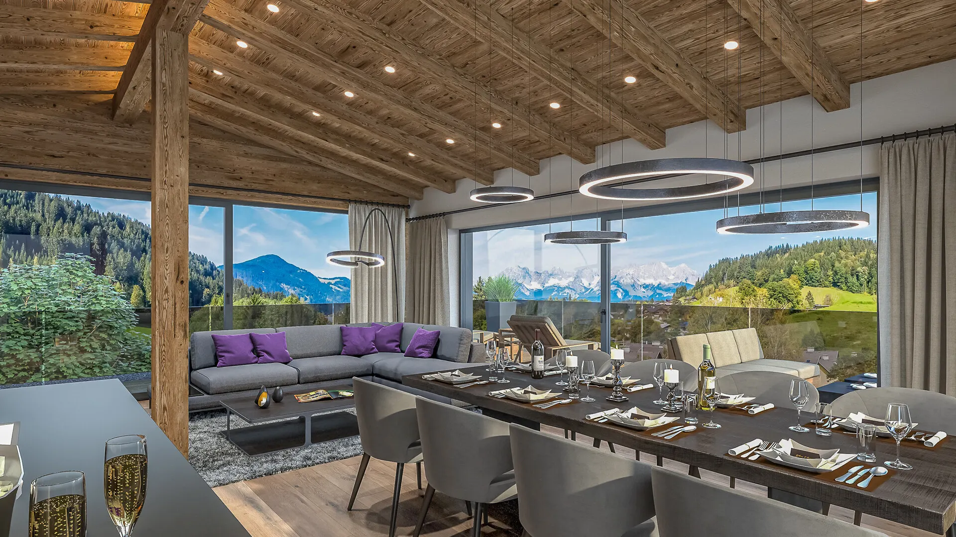 KITZIMMO-Luxus-Penthouse am Hahnenkamm kaufen - Immobilien Kitzbühel.