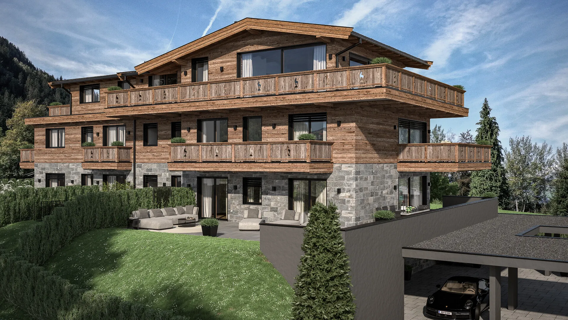KITZIMMO-Luxus-Penthouse am Hahnenkamm kaufen - Immobilien Kitzbühel.