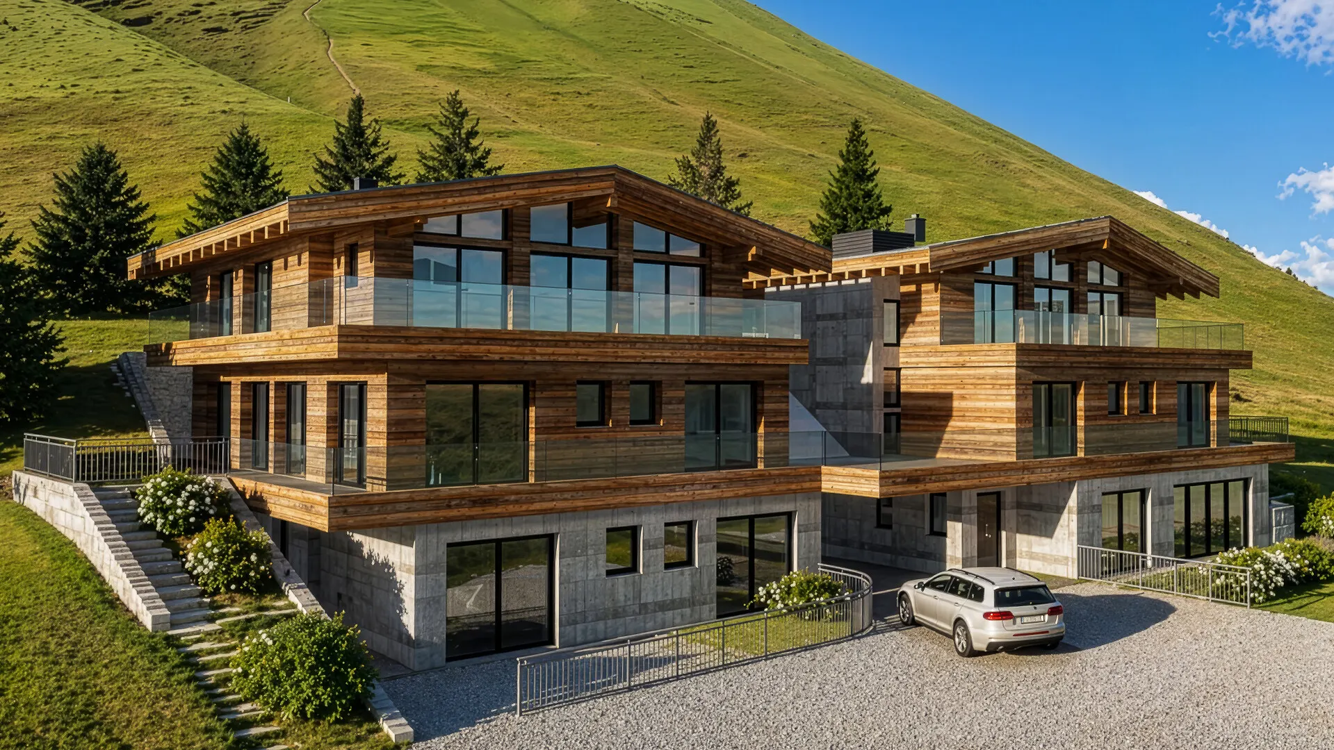 KITZIMMO-Grundstück in Toplage mit Baugenehmigung für 2 Luxusvillen kaufen - Immobilien Ellmau.