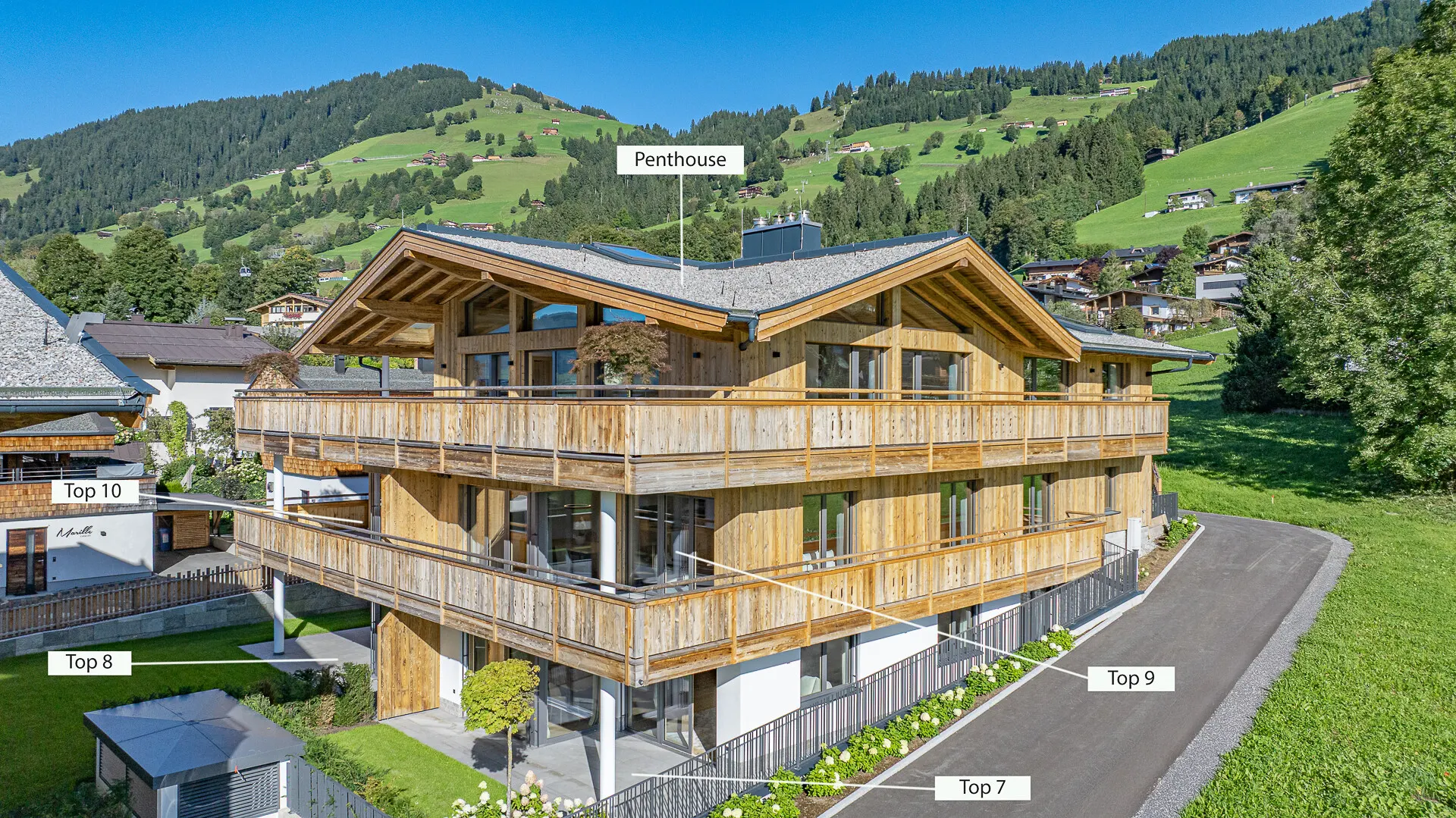 KITZIMMO-Luxuspenthouse sonniger Toplage mit Panorama-Ausblick - Immobilien Brixen.