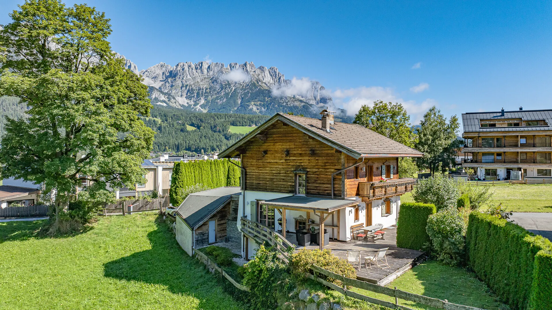 KITZIMMO-Alpenchalet in sonniger Ruhelage mit Kaiserblick - Immobilien Ellmau.-3